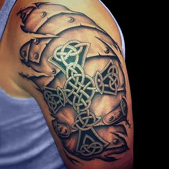 Celtic Cross Tattoos For Men