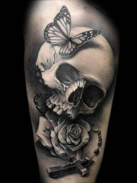 black and gray тату